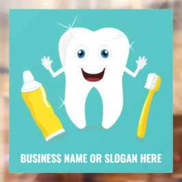 Benutzerdefinierter Text Dental Fensteraufkleber