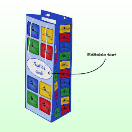 Benutzerdefinierter Text, der die Symbole blau umr Geschenktüte Für Weinflaschen