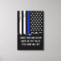 Benutzerdefinierter Text der Polizei mit amerikani