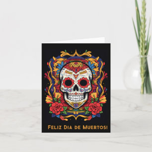 Benutzerdefinierter Text Dia de Muertos ☠️ Sugar S Feiertagskarte