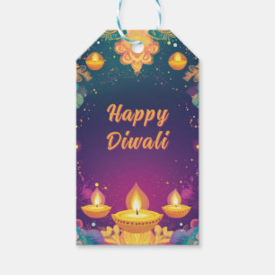 Benutzerdefinierter Text, Diwali Harmony - Licht & Geschenkanhänger