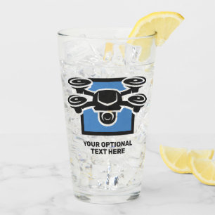 Benutzerdefinierter Text-Drossel Glas