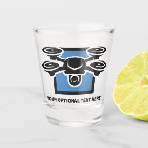 Benutzerdefinierter Text-Drossel Schnapsglas