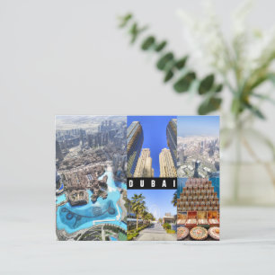 Benutzerdefinierter Text, Dubai, Postkarte der Ver