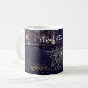 Benutzerdefinierter Text/ Fall Spooky Forest Creep Kaffeetasse