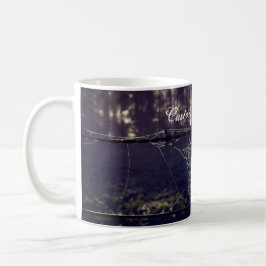Benutzerdefinierter Text/ Fall Spooky Forest Creep Kaffeetasse