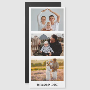 Benutzerdefinierter Text Feiertage Familienfoto Pe Magnetkarte