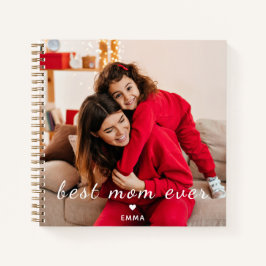 Benutzerdefinierter Text & Foto l Beste Mama überh Notizbuch
