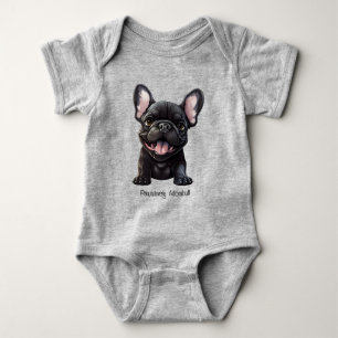 Benutzerdefinierter Text 🐶 Franchise-Welpe Baby Strampler