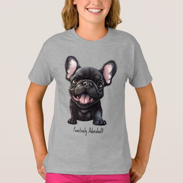Benutzerdefinierter Text 🐶 Franchise-Welpe T-Shirt (Vorderseite)