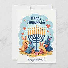 🕎Benutzerdefinierter Text  Fröhliches Chanukka Ha Feiertagskarte