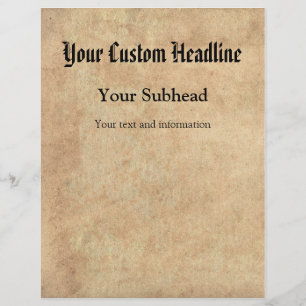 Benutzerdefinierter Text für antikes Papier