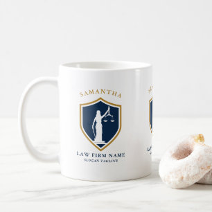 Benutzerdefinierter Text für das Logo "Blue Lady J Kaffeetasse