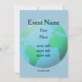 Benutzerdefinierter Text für den Erdkugel