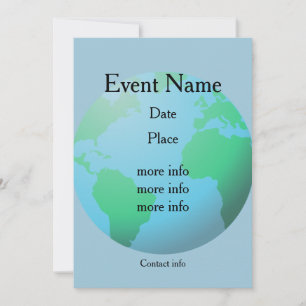 Benutzerdefinierter Text für den Erdkugel