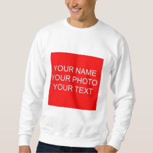 Benutzerdefinierter Text für den Foto Personalisie Sweatshirt