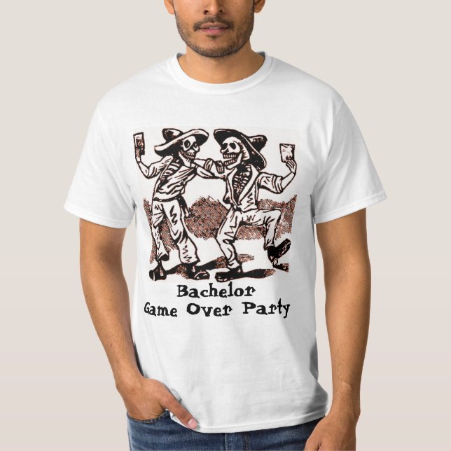 Benutzerdefinierter Text für ewig-Party T-Shirt (Vorderseite)