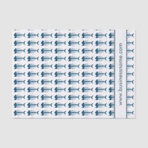 Benutzerdefinierter Text für Fish Bones Seidenpapier