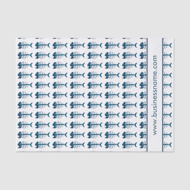 Benutzerdefinierter Text für Fish Bones Seidenpapier (Vorderseite)