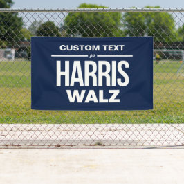 Benutzerdefinierter Text für Harris Walz Banner