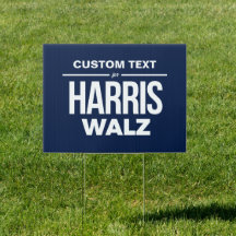 Benutzerdefinierter Text für Harris Walz