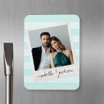 Benutzerdefinierter Text für Instagram-Foto Magnet<br><div class="desc">Ein perfektes Geschenk für Braut und Bräutigam oder für ein Jubiläumsgeschenk. Fügen Sie diesem Hipster ein Bild hinzu,  und individuelle Namen und Daten,  um ein perfektes Memento zu machen.</div>