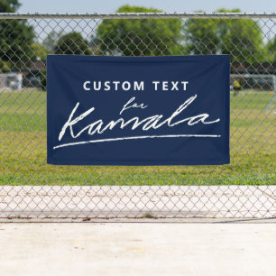 Benutzerdefinierter Text für Kamala Banner
