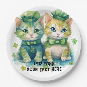Benutzerdefinierter Text für Katzen Pappteller