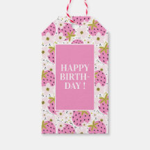 Benutzerdefinierter Text für Rosa Erdbeeren