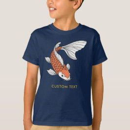Benutzerdefinierter Text & Goldfisch-Markierung Na T-Shirt