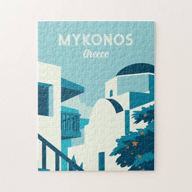 Benutzerdefinierter Text Griechenland Puzzle (Vertikal)