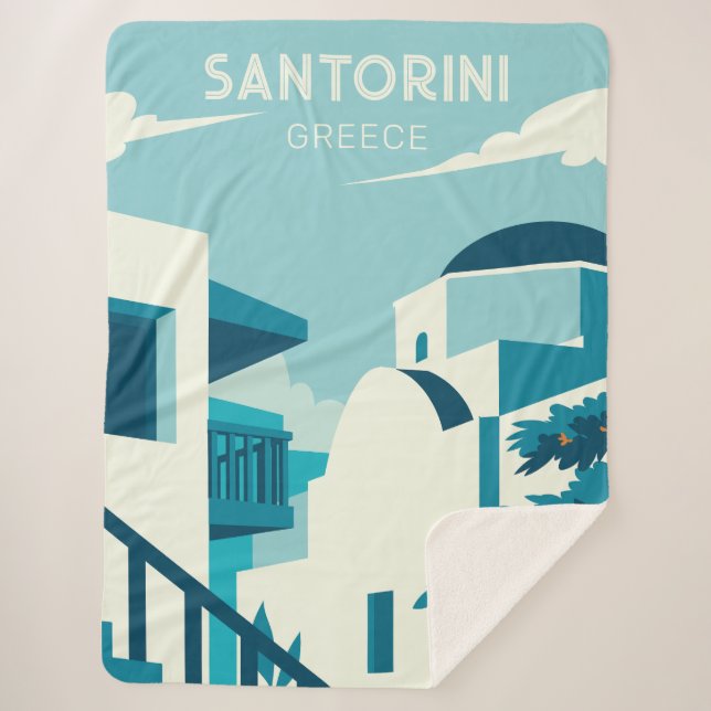 Benutzerdefinierter Text Griechenland Sherpadecke (Vorderseite)