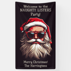 Benutzerdefinierter Text Grumpy Santa Banner