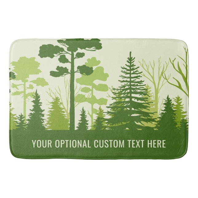 Benutzerdefinierter Text Grünwaldmatten Badematte (Vorderseite)