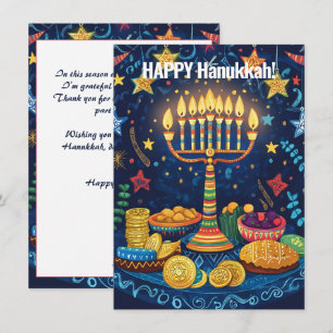 Benutzerdefinierter Text Hanukkah Harmony Feiertagskarte