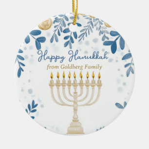 Benutzerdefinierter Text Hanukkah Harmony Ornament