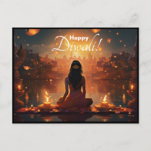 Benutzerdefinierter Text 🤩 Happy Diwali Postkarte