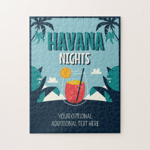 Benutzerdefinierter Text "Havana Nights" Puzzle