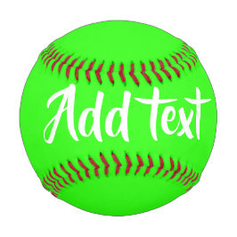 Benutzerdefinierter Text hell grün schlicht Baseball