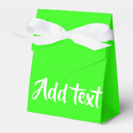 Benutzerdefinierter Text hell grün schlicht Geschenkschachtel