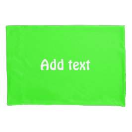 Benutzerdefinierter Text hell grün schlicht Kissenbezug