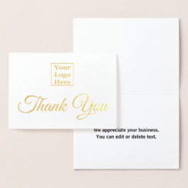 Benutzerdefinierter Text in Ihrem Logo hier Vielen Folienkarte