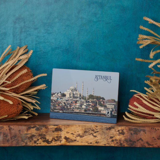 Benutzerdefinierter Text Istanbul Fotoplatte (Seite)