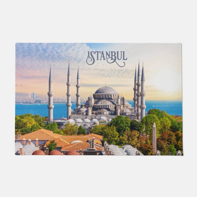 Benutzerdefinierter Text Istanbul Fußmatte (Vorderseite)