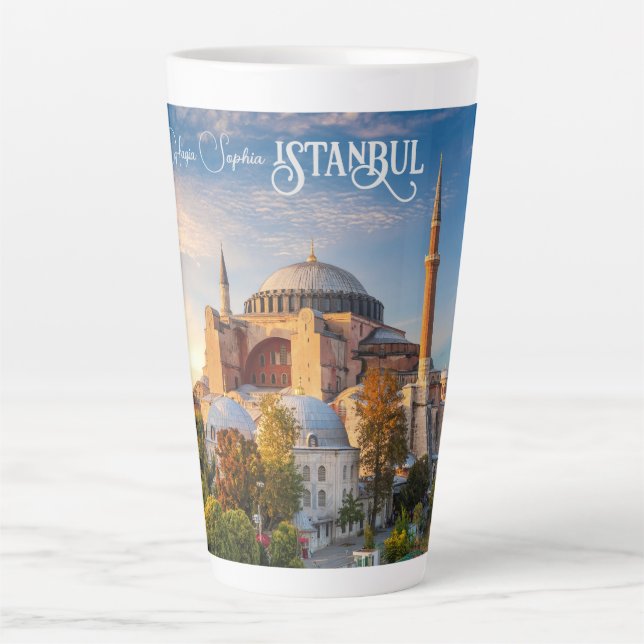 Benutzerdefinierter Text Istanbul Milchtasse (Vorderseite)