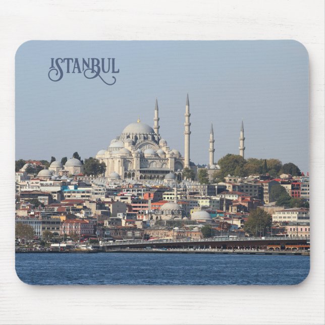 Benutzerdefinierter Text Istanbul Mousepad (Vorne)