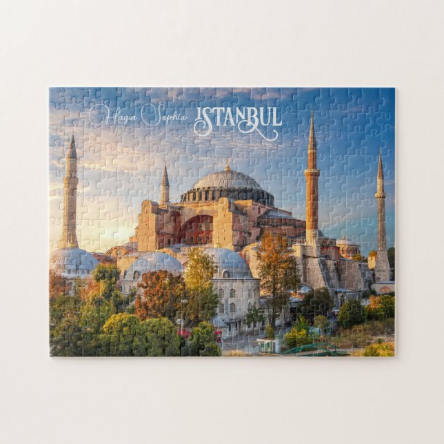 Benutzerdefinierter Text Istanbul Puzzle (Horizontal)