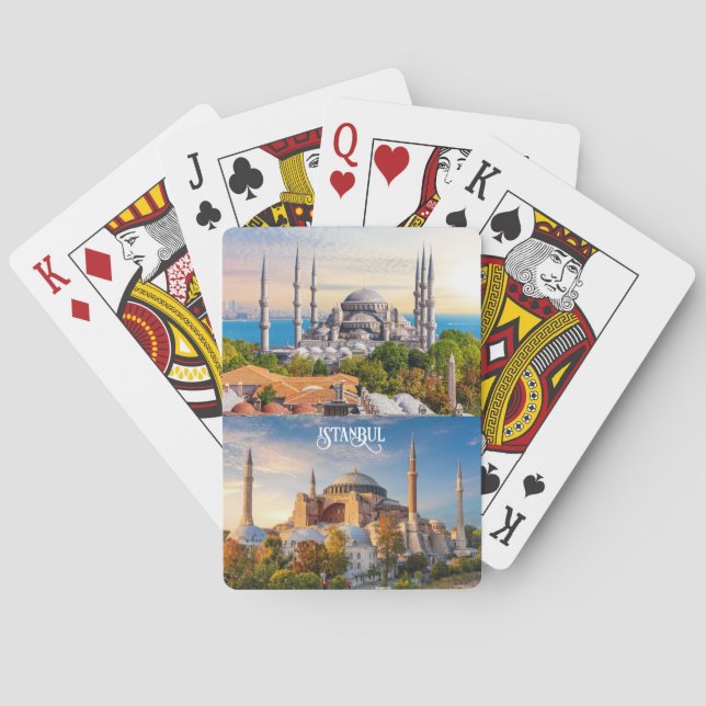 Benutzerdefinierter Text Istanbul Spielkarten (Rückseite)