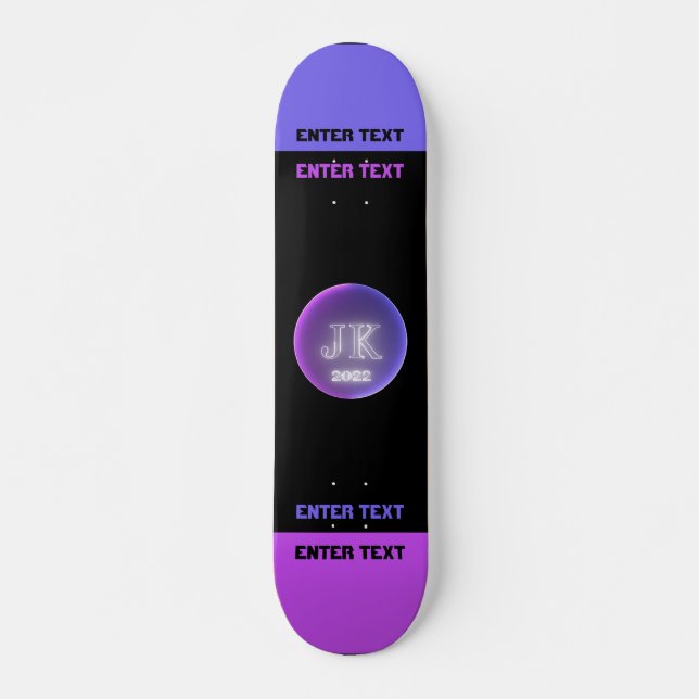 Benutzerdefinierter Text JK 2022-Skateboard Skateboard (Vorne)