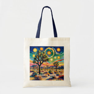 Benutzerdefinierter Text Joshua Tree Van Gogh Farb Tragetasche